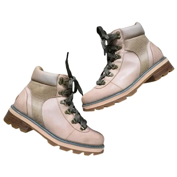 SOREL Lennox Hiker Waterproof Leather Boot Canoe Tan 8.5 - Picture 2 of 10